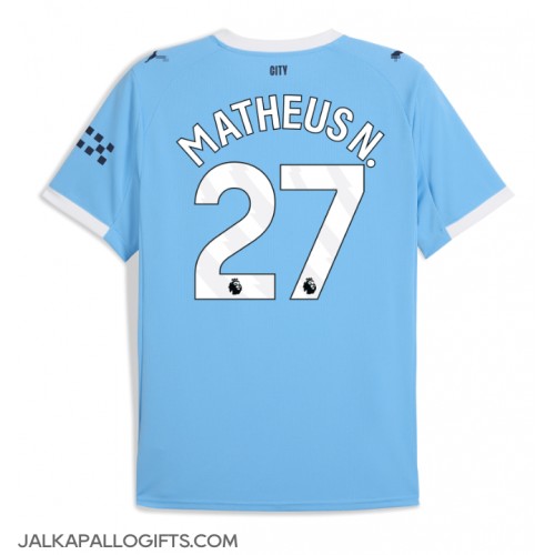 Manchester City Matheus Nunes #27 Kotipaita 2025-26 Lyhythihainen